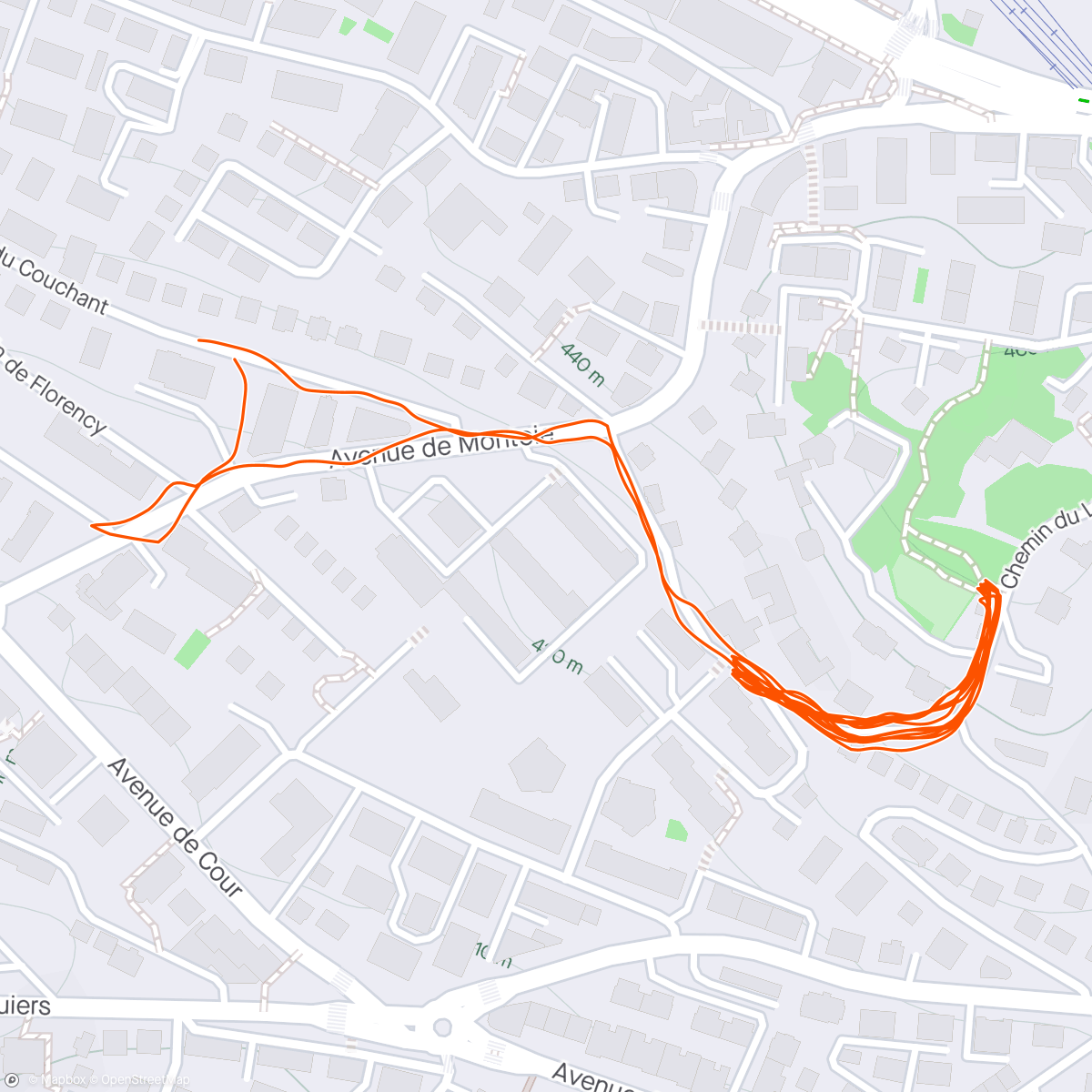 Map of the activity, 6x bakken