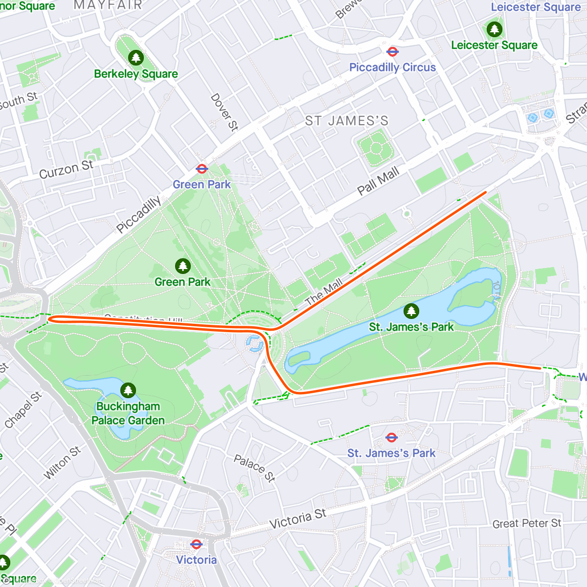 Map of the activity, Zwift - Ramp Test on Gotham Grind in London