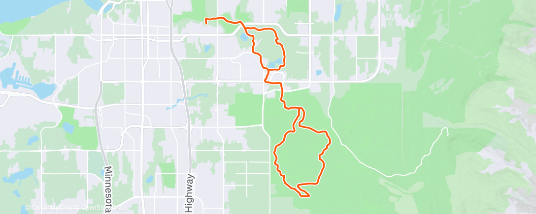 Map of the activity, Afternoon Ride
