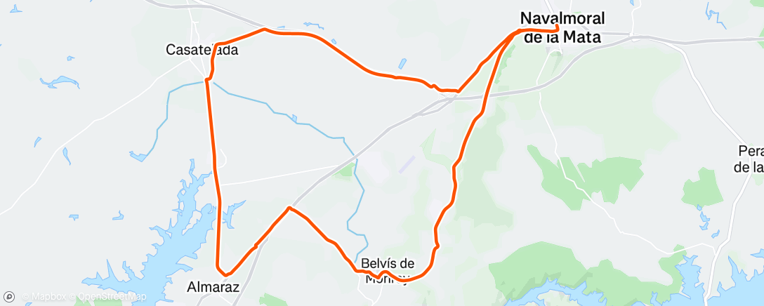 Map of the activity, Afternoon Ride