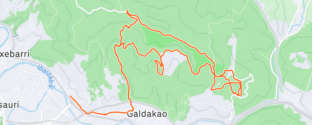 Карта физической активности (Bicicleta de montaña eléctrica matutina)