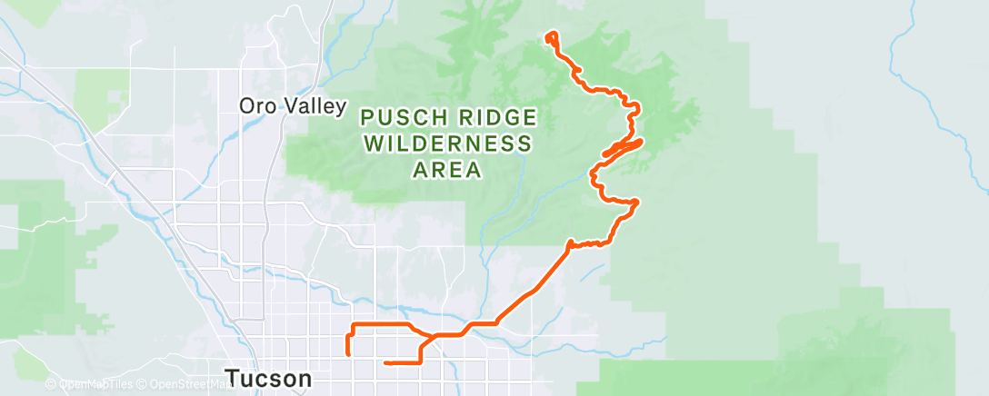 Mappa dell'attività Morning Ride