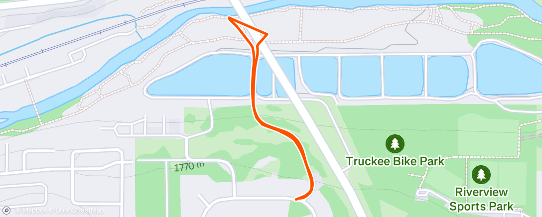 Map of the activity, River Trip
