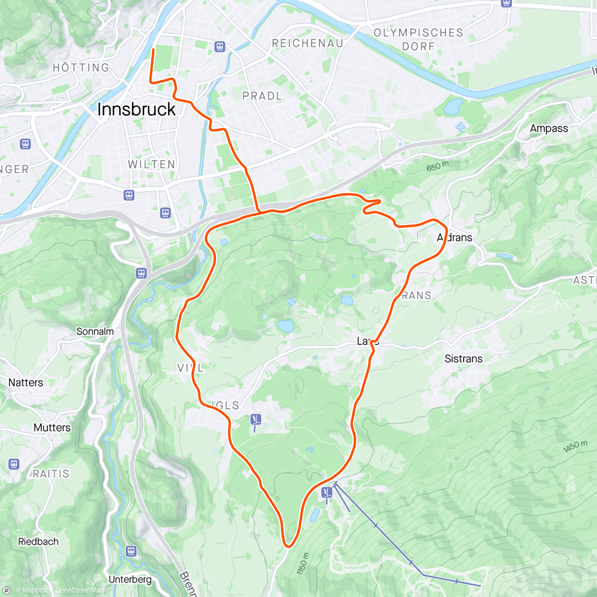 Map of the activity, Zwift - New Workout in Innsbruck