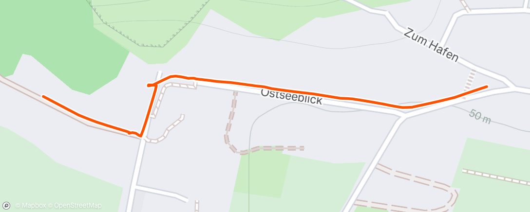 Map of the activity, Spaziergang am Nachmittag