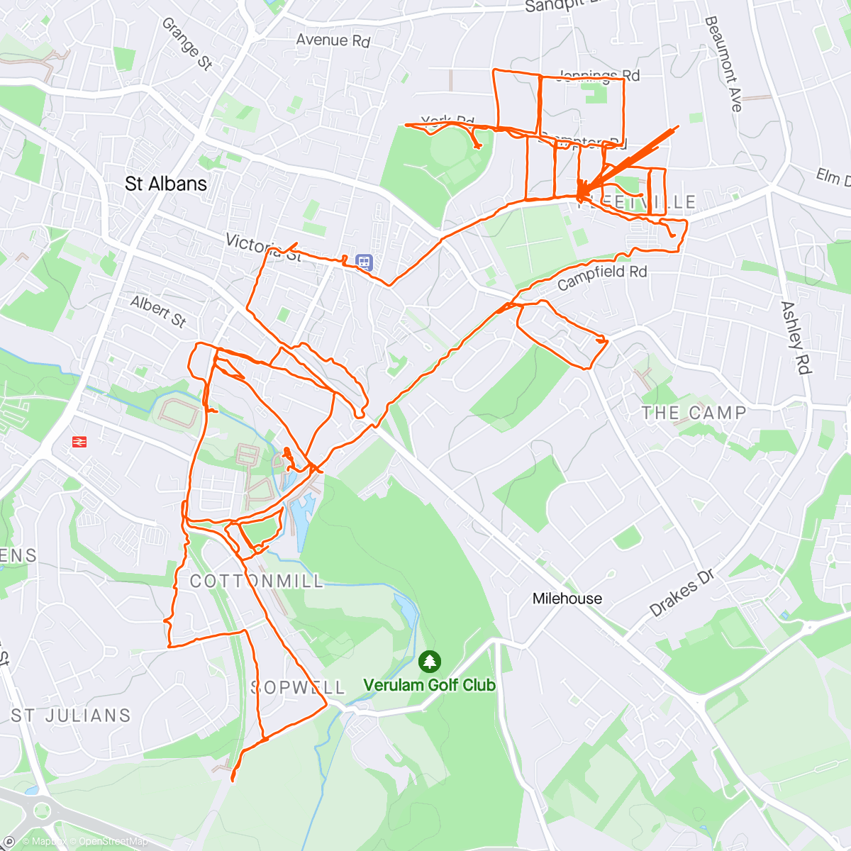 Map of the activity, Thursday afternoon weekly wellness needs after work 18 miles Detox walk 🚶‍♂️ vibes