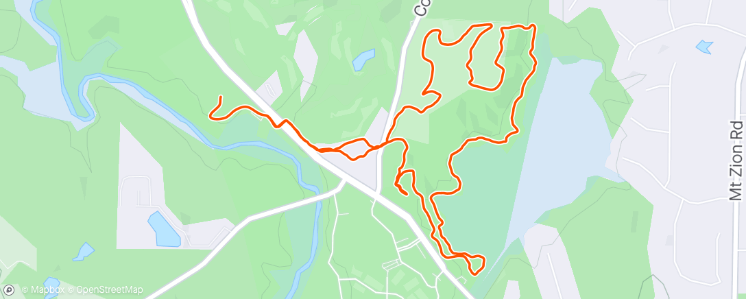 Map of the activity, Ragnar Atlanta Red Loop