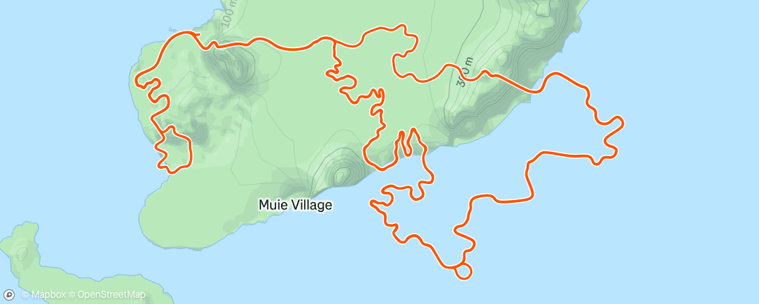 Map of the activity, Zwift - Race: M30 (Cat B) → 30 to 39 years old on Danger Noodle in Watopia
