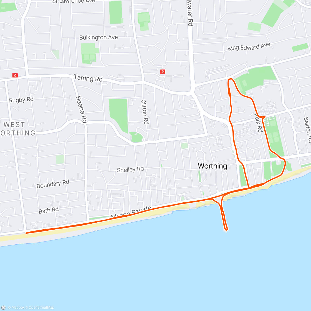 Map of the activity, Canada 🇨🇦 Flag Run