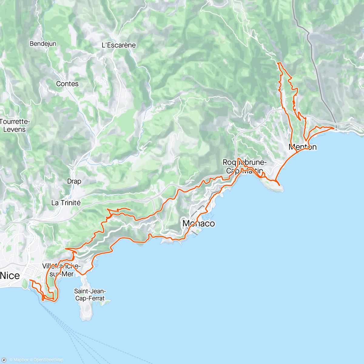 Map of the activity, la mer 🌞