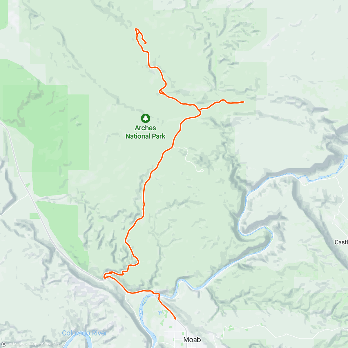 Map of the activity, Red Red Rocks