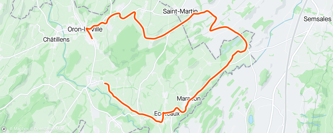 Map of the activity, Romandie stage 3