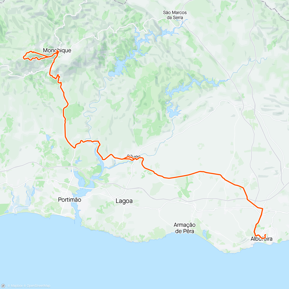 Map of the activity, Highest point in the Algarve ⛰️🗼