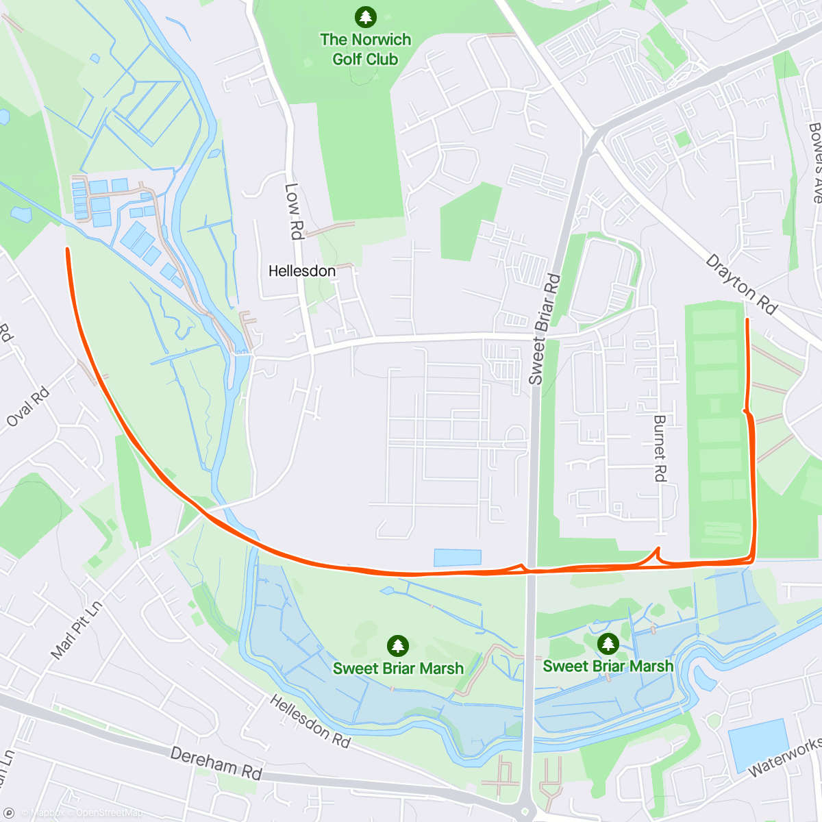 Map of the activity, Putting the Sloughbottom in Sloughbottom