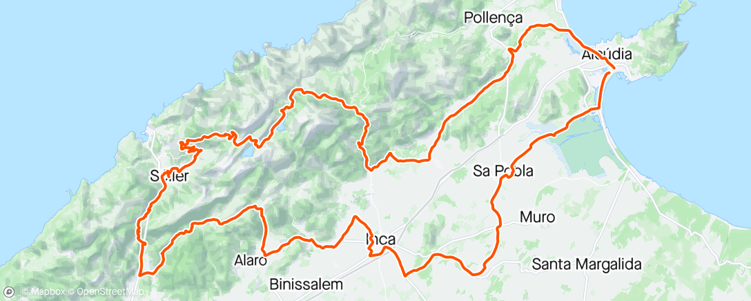 Map of the activity, Soller