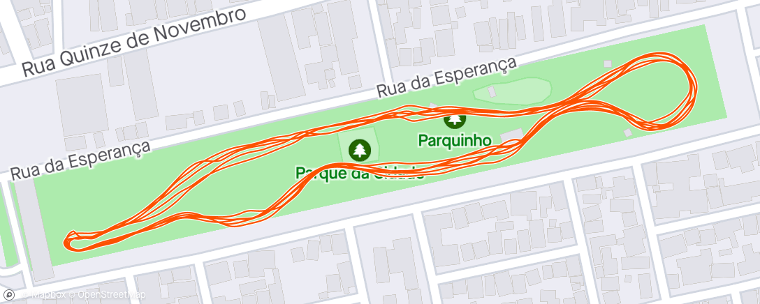 Map of the activity, Bora treinar. #caminhadada4feira