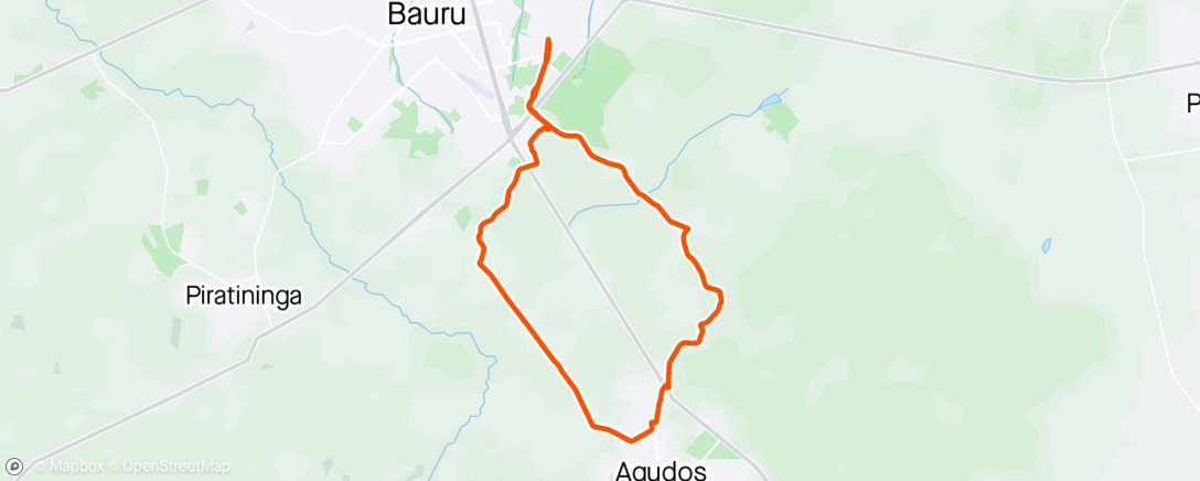 Map of the activity, Bauru/Agudos