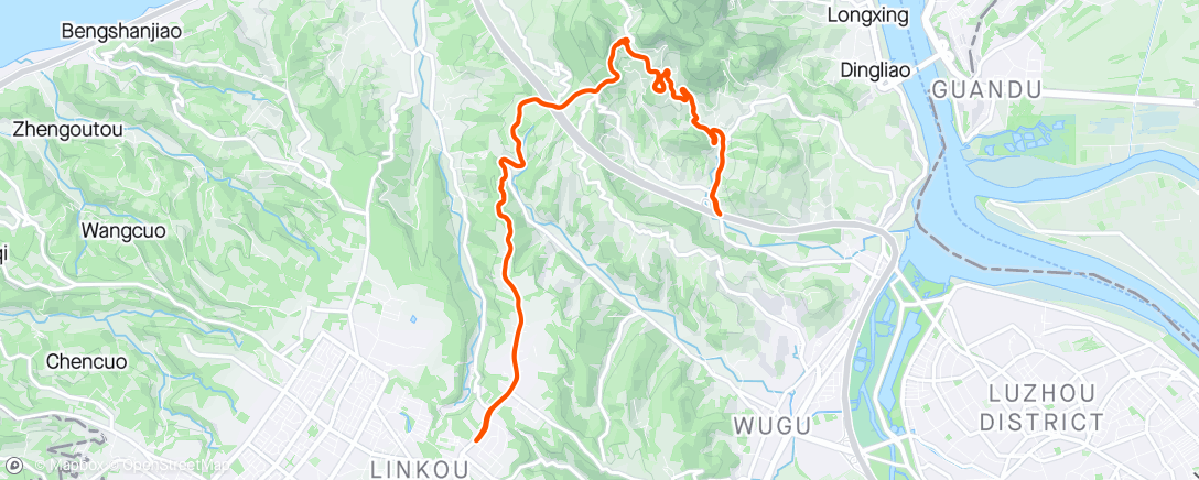 Map of the activity, 晨間騎乘