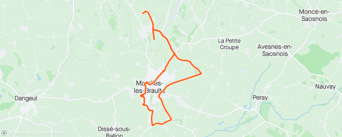 Map of the activity, Course à pied 🌞