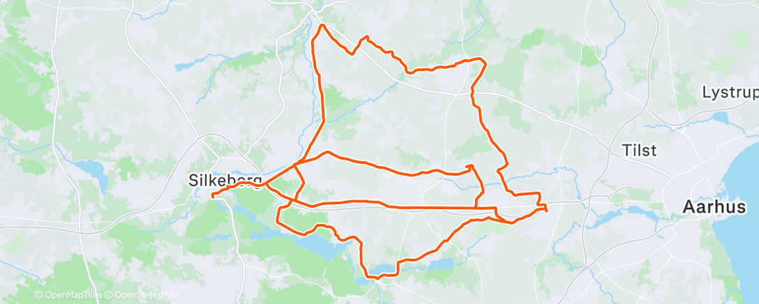 Map of the activity, Carsten P’s nytårstur! 💥