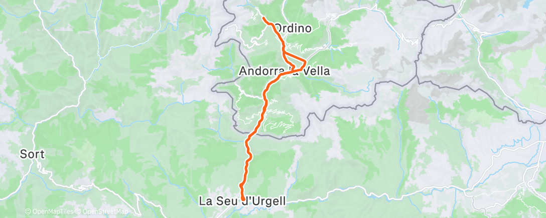 Map of the activity, Lunch Ride