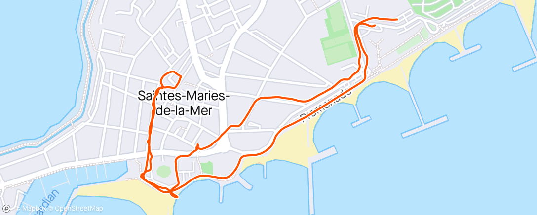 Map of the activity, Saintes-Maries-de-la-Mer