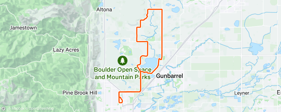 Map of the activity, Afternoon Ride