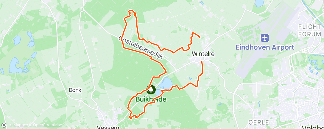 アクティビティ「Omloop van het Dekske」の地図
