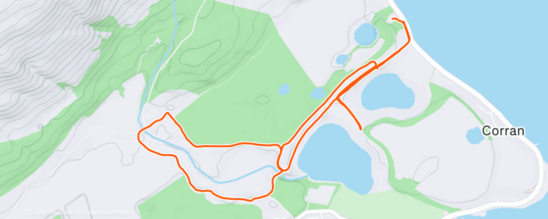 Map of the activity, Morning Run