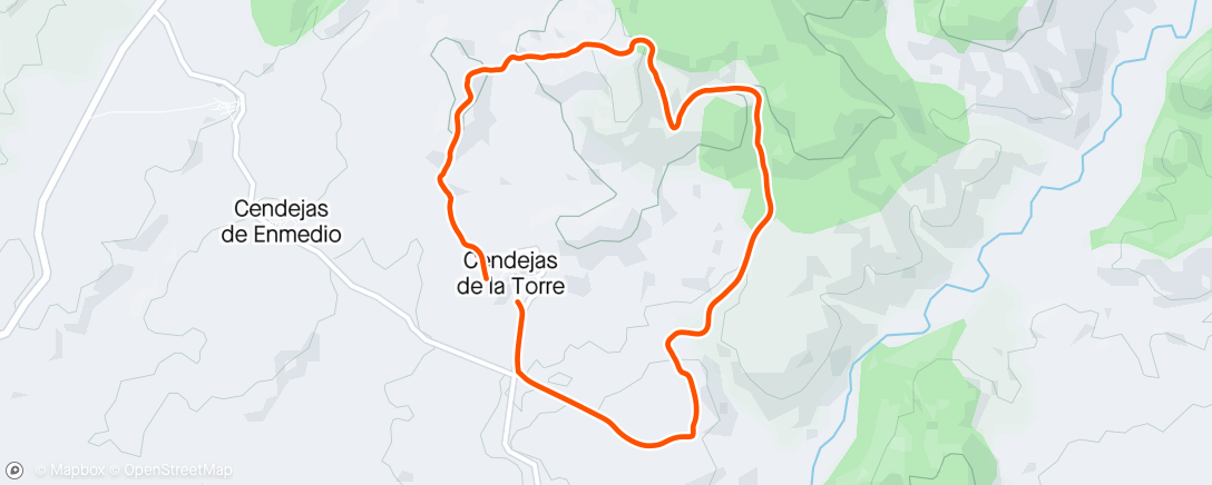 Map of the activity, Pico Verde-Llano la Dehesa-Fuente Ongil