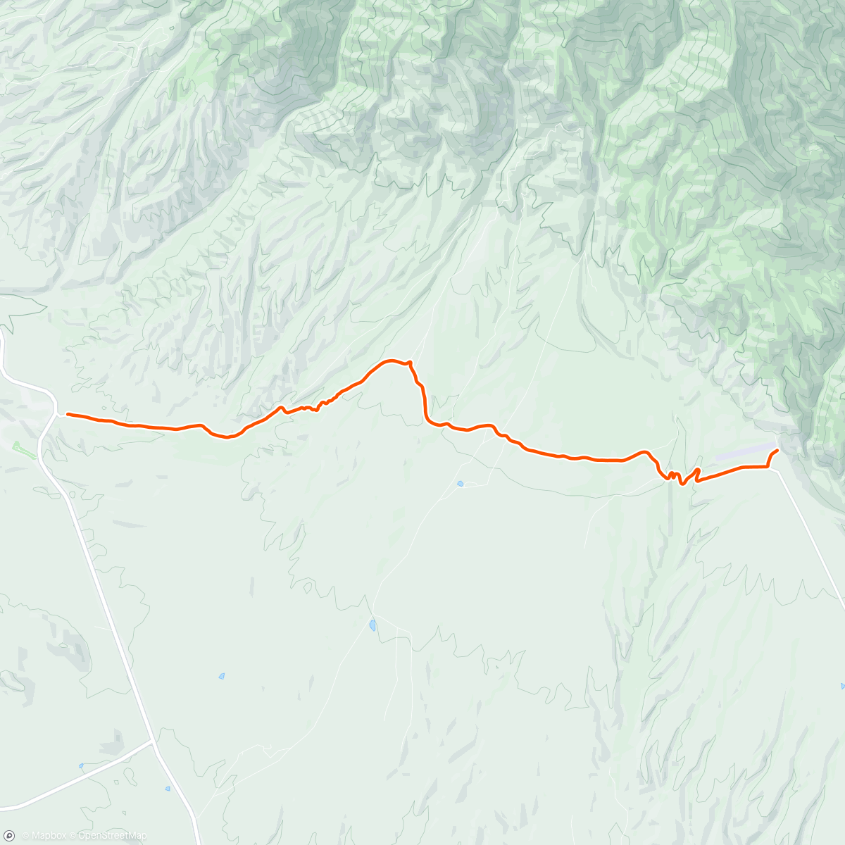 Karte der Aktivität „Afternoon Ride back to trail head”