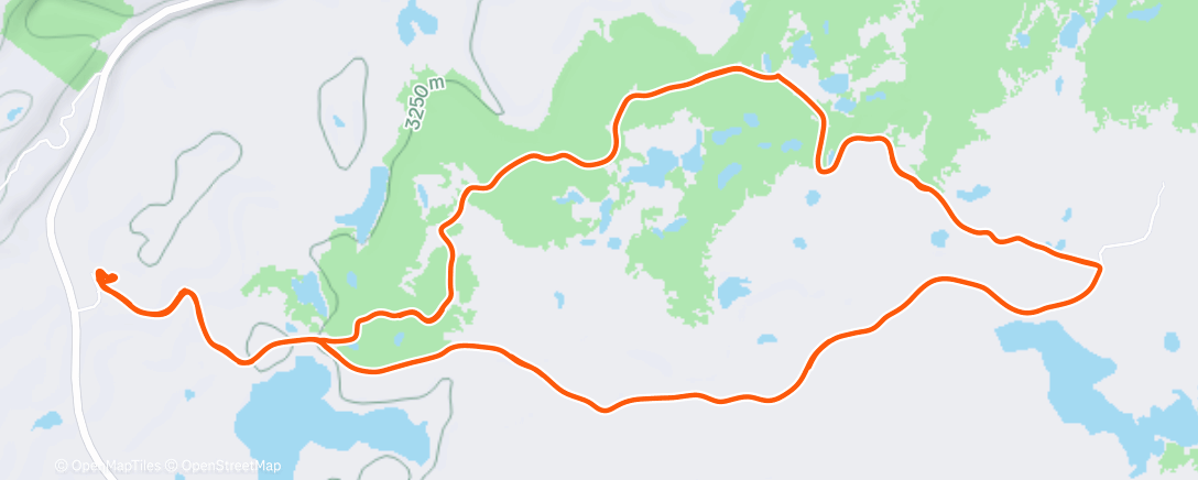 Map of the activity, Ski w dad