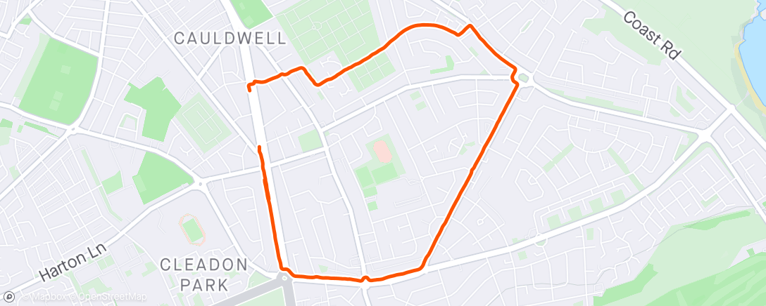 Map of the activity, Sunny dog walking duties