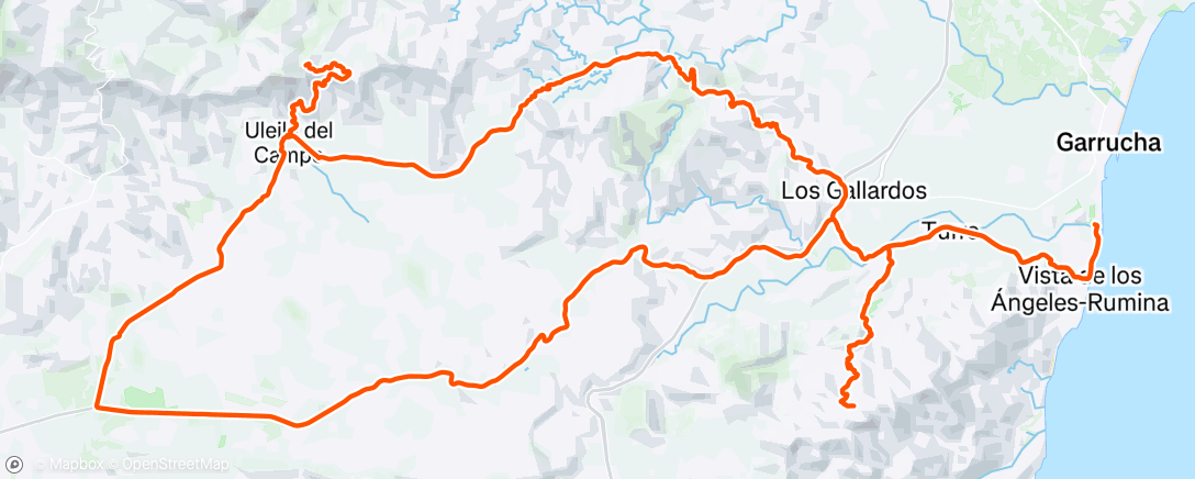 Map of the activity, 3 día training camp