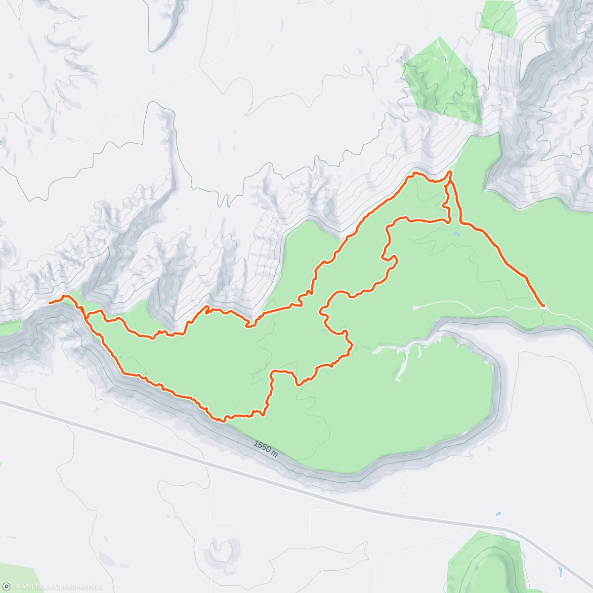 Map of the activity, Gooseberry Mesa