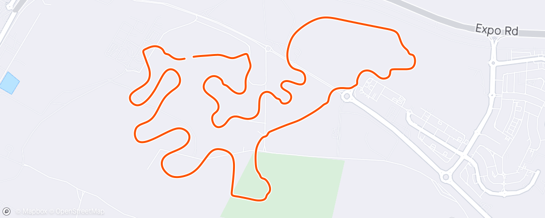 Map of the activity, MyWhoosh - Marina Valley