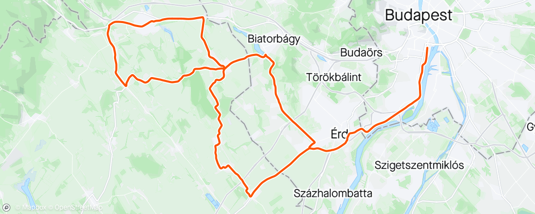 Map of the activity, Tour of Hungary #4