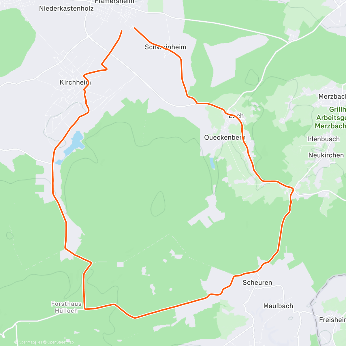 Map of the activity, Schnell die Zeit genutzt