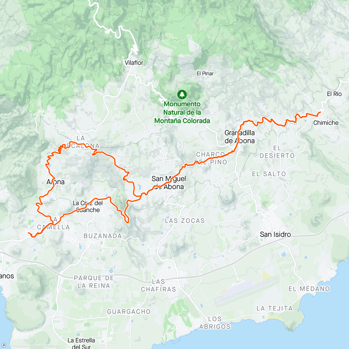Map of the activity, L'Etape trénink 2 (3 hodiny v kopečcích 👌)