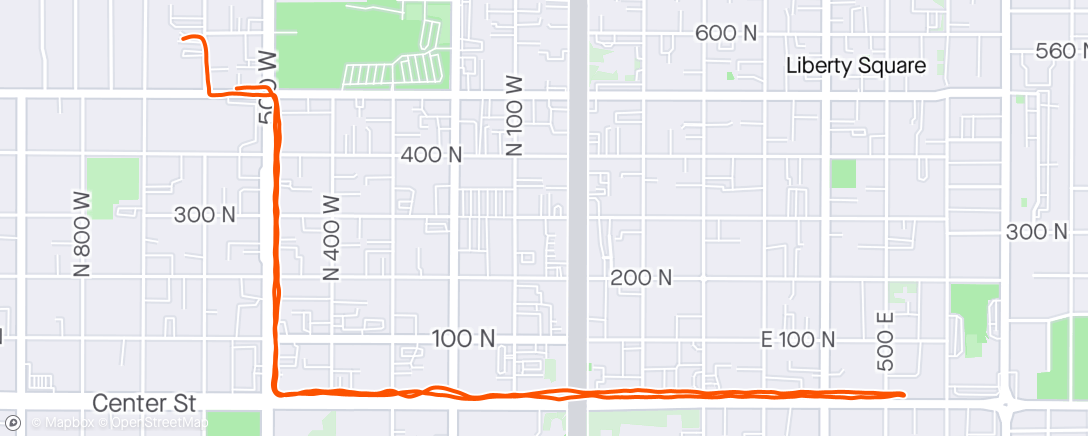 Map of the activity, Weekly run w/ the love of my life