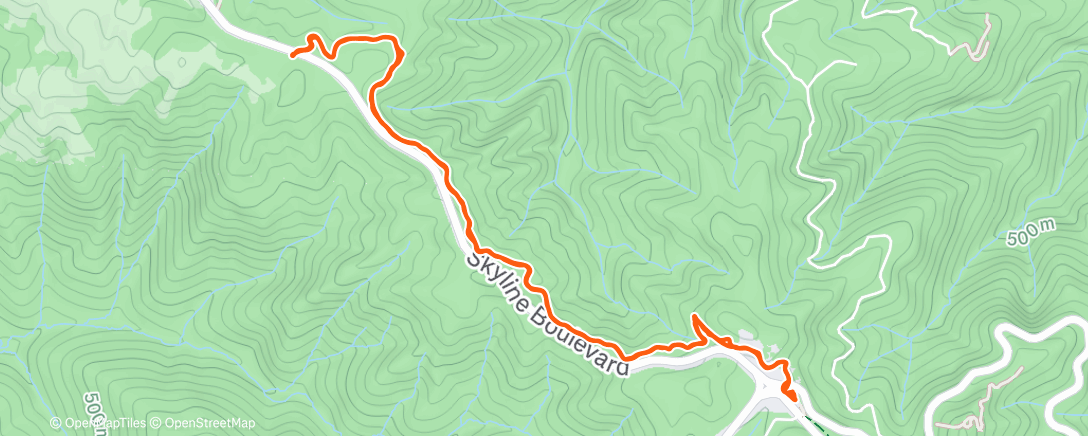 Map of the activity, Gap in the rain
