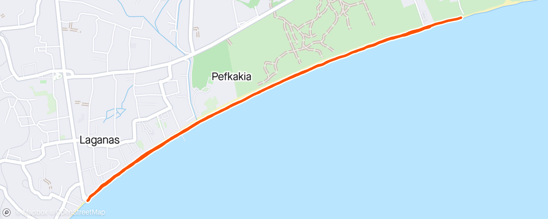 Map of the activity, 6k Barefoot Beach Run Zakynthos 🇬🇷