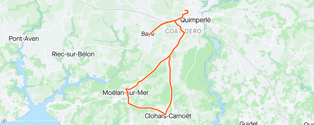 Map of the activity, Sortie vélo dans l'après-midi

En compagnie de Stéphane 

Agréable mais trop frais pour rallonger