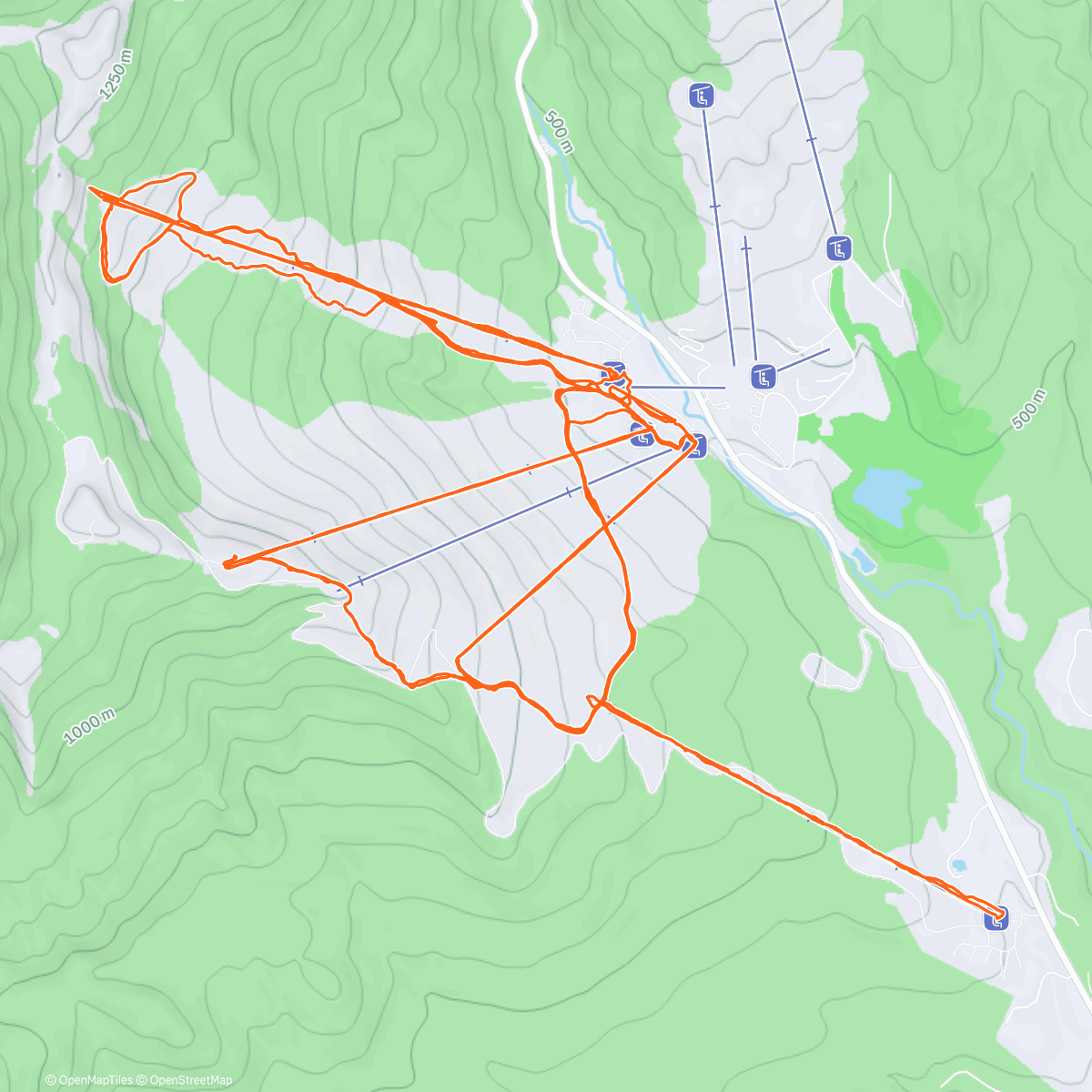 Map of the activity, Adventures with Munch & Sticky