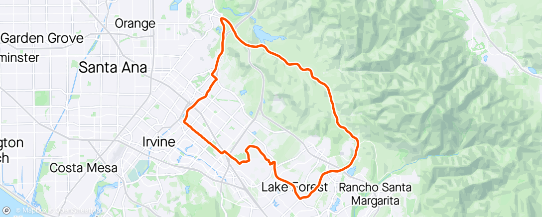 Map of the activity, GO Ride