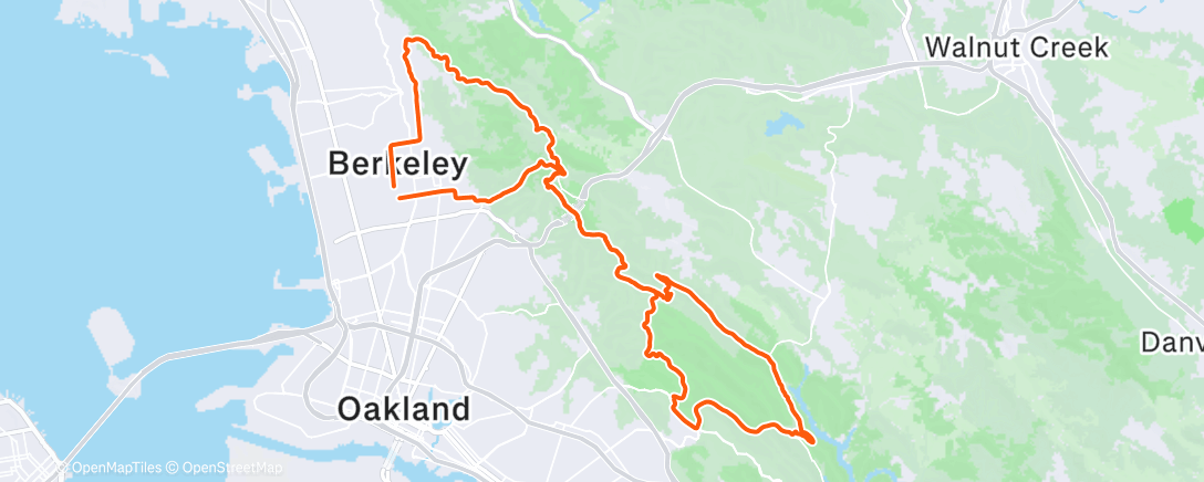 Map of the activity, Afternoon Ride