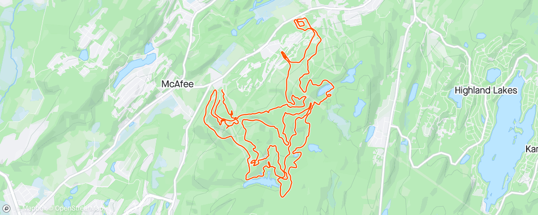 Map of the activity, NJ Spartan Ultra - First Lap