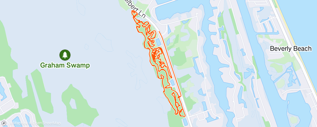 Map of the activity, Lunch Ride