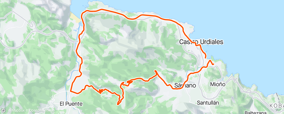 Map of the activity, 22/04/24, islares, granja.