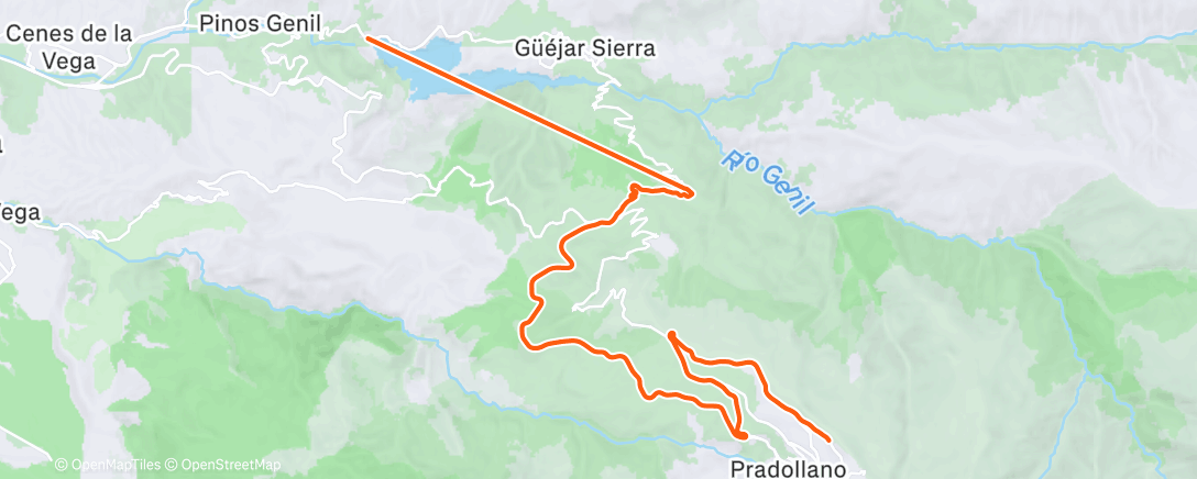 Карта физической активности (Сегодня дубачок, поэтому горки)